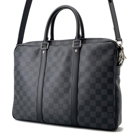 LOUIS VUITTON Port Documan Voyajaj NoirN41478 Damier Graphite Size PM