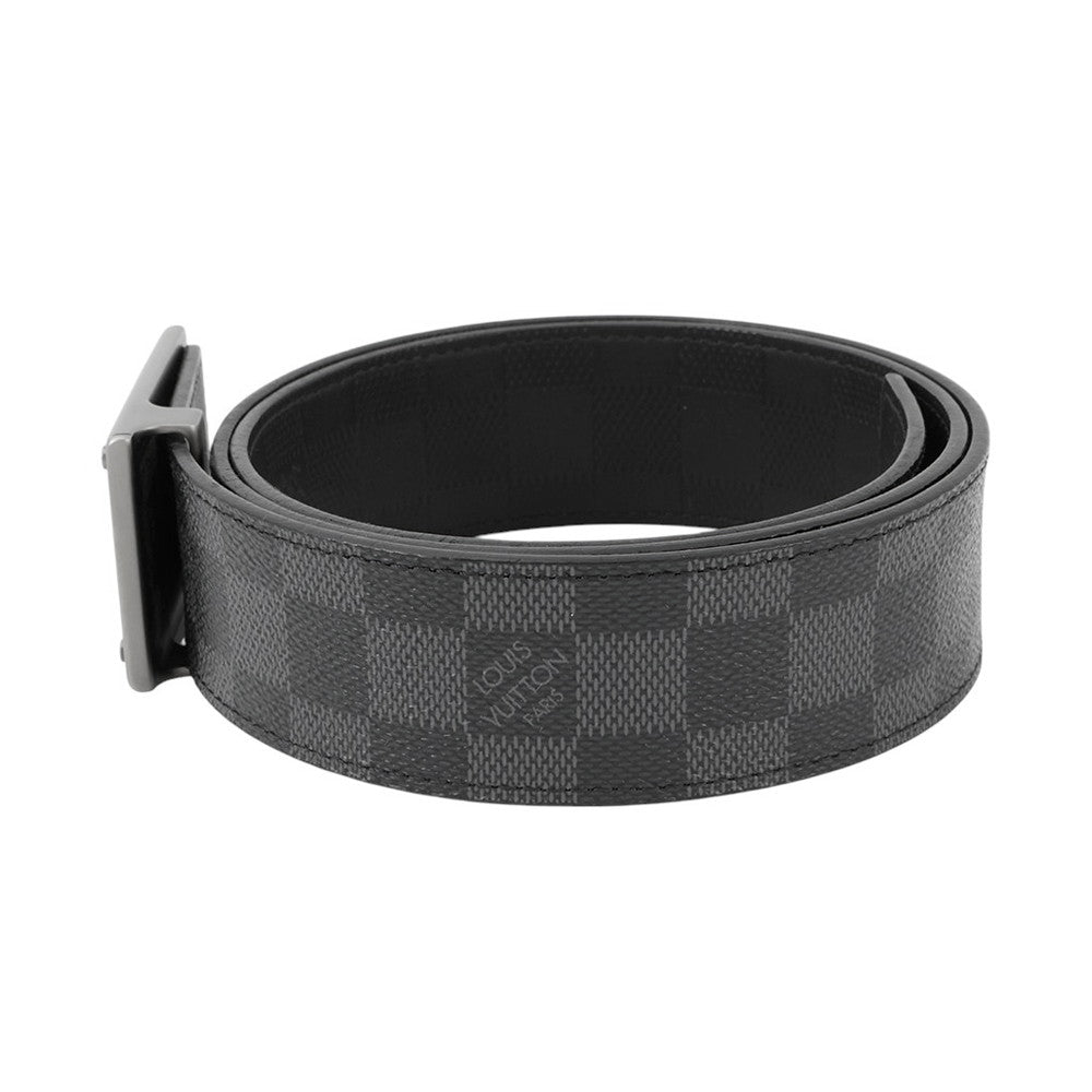 LOUIS VUITTON Belt Neo Inventour Size 90 NoirM9234U Damier Graphite Damier Infini Leather