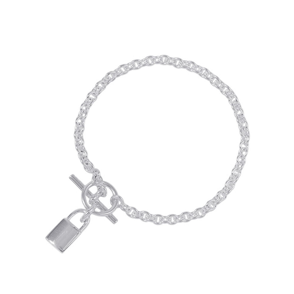 HERMES Amulette Kelly Cadena Bracelet SV925