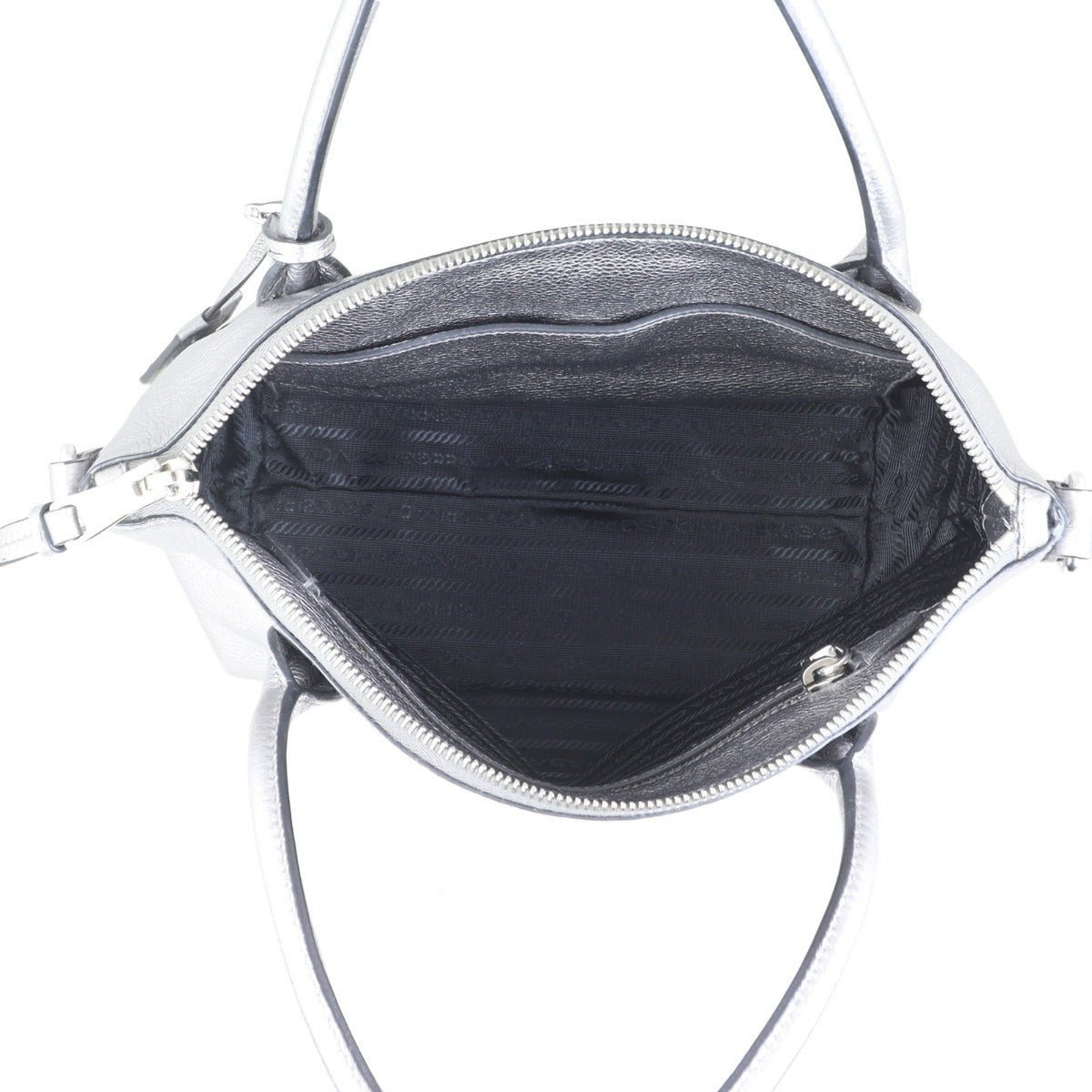 Prada Vitello Daino Small Zip Tote