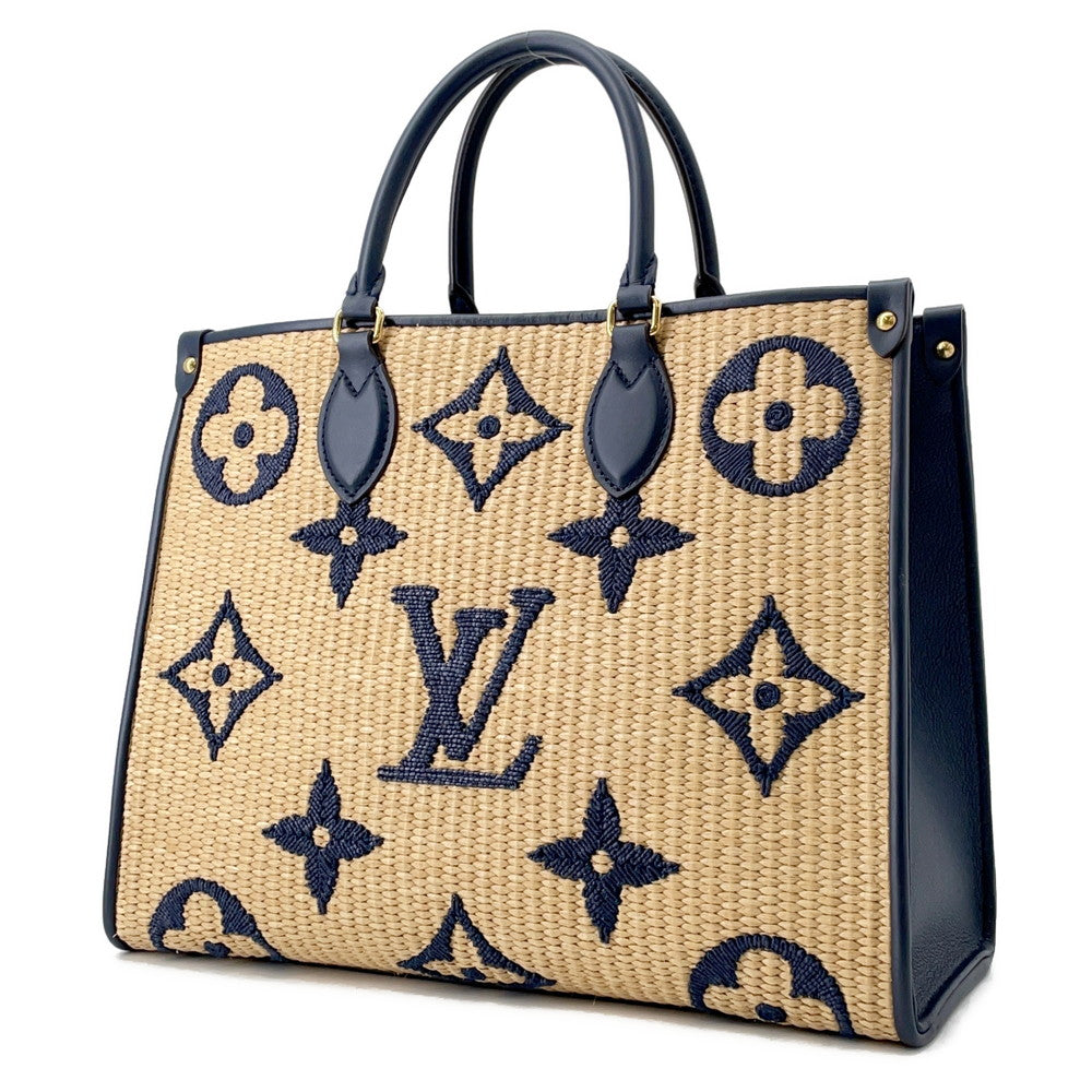 LOUIS VUITTON Onthego BlueM57723 Monogramã»Raffia Size MM