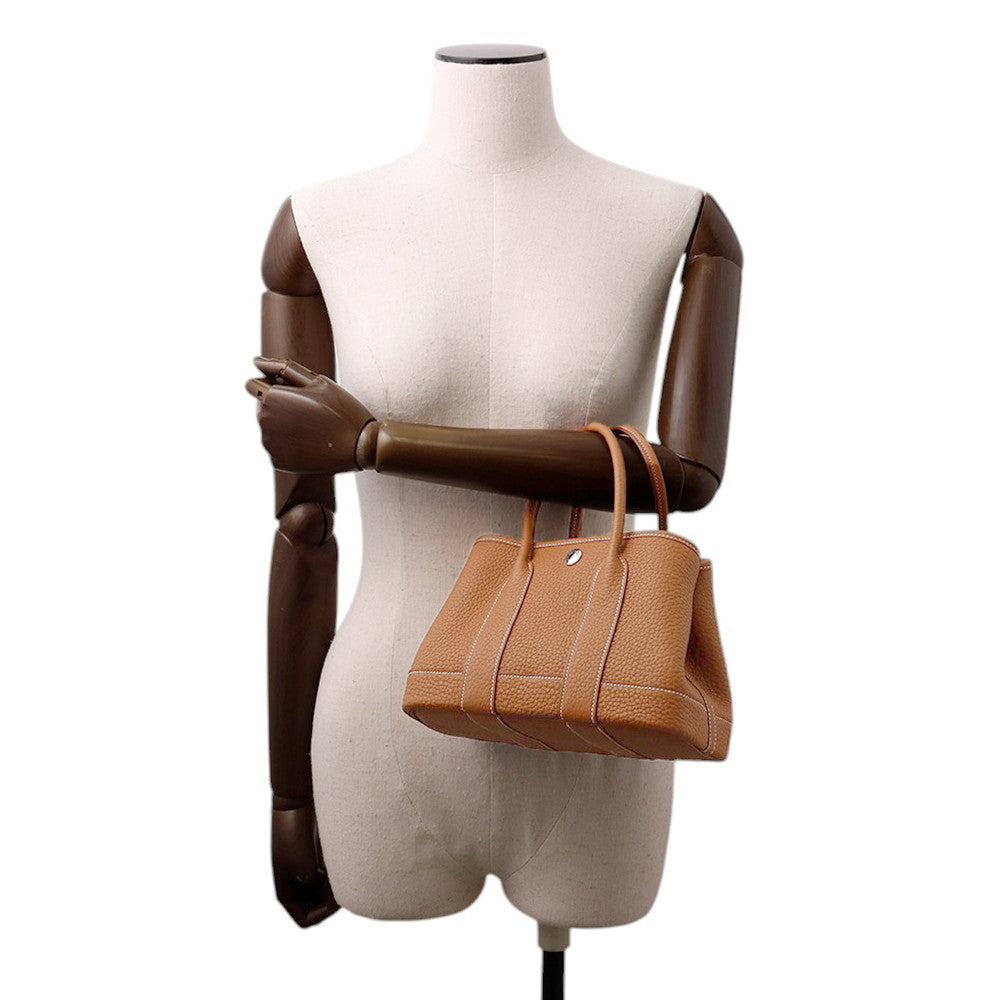 HERMES Neo Garden Gold Negonda Leather Size 23