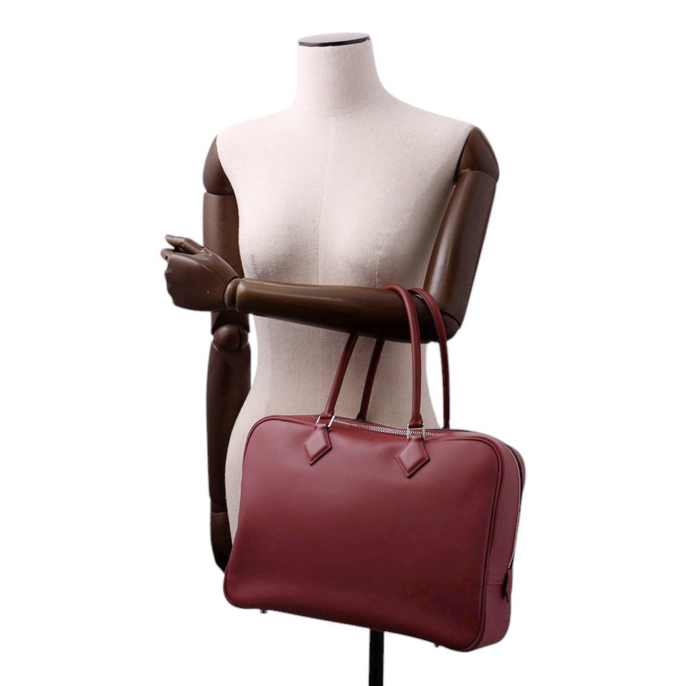 HERMES Plume Rouge H Swift Leather Size 32