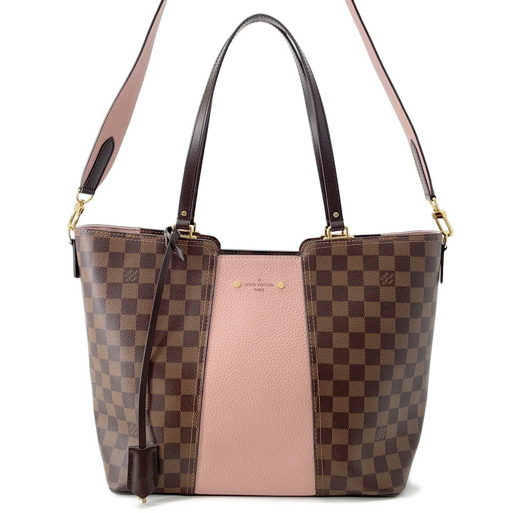 LOUIS VUITTON Jersy Brown/PinkN44041 Damier Ebene Canvas Taurillon Leatherã¼
