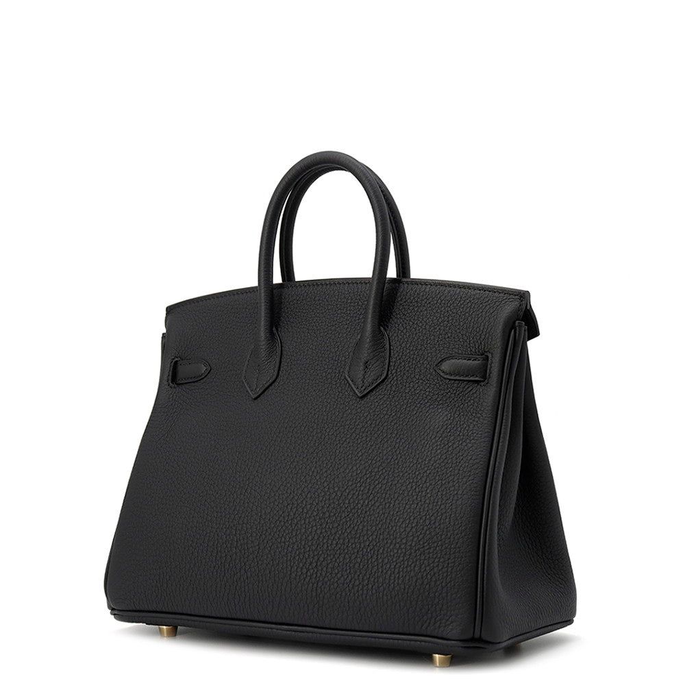 HERMES Birkin Black Togo Leather Size 25