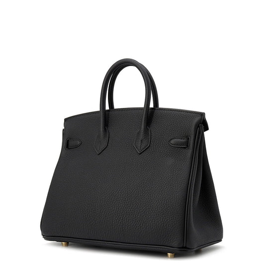 HERMES Birkin Black Togo Leather Size 25