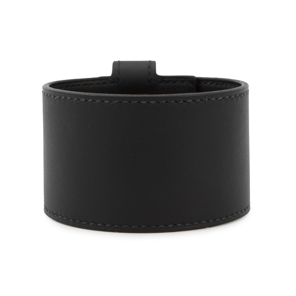 HERMES Kelly TwistGM Bracelet Size T3 Black Swift Leather