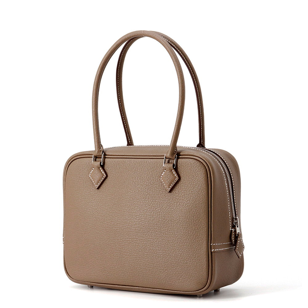 HERMES Plume Etoupe Chevre Myzore Goatskin Size Mini