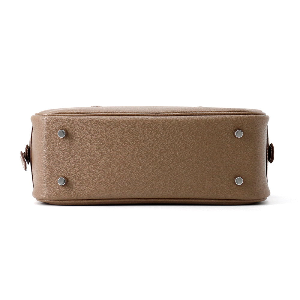 HERMES Plume Etoupe Chevre Myzore Goatskin Size Mini