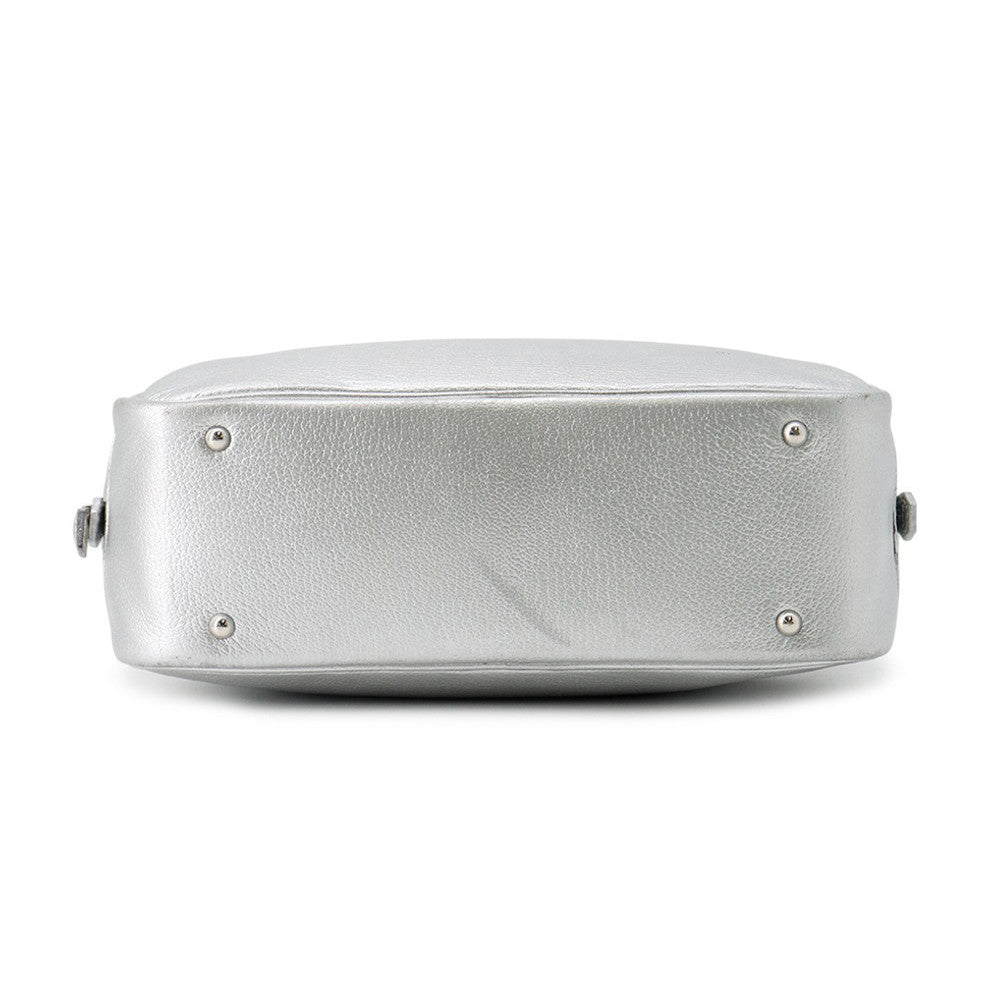 HERMES Plume Olympic Limited Silver Chevre Myzore Goatskin Size Mini