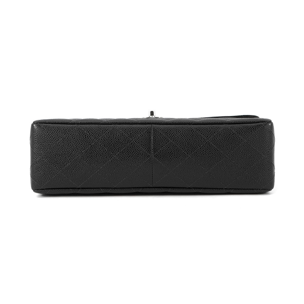 CHANEL Jumbo Matelasse ChainShoulder Bag BlackA11869 Caviar Leather Size 30