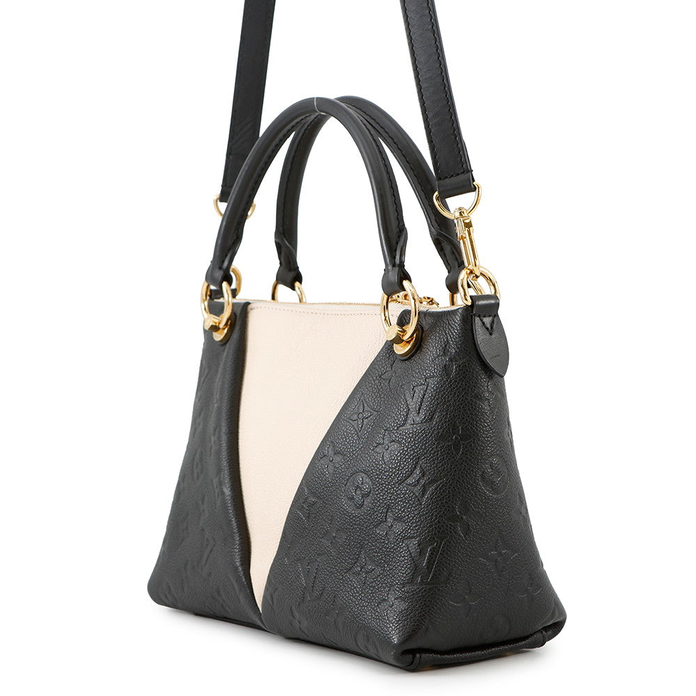 LOUIS VUITTON V Tote NoirM44418 Monogram Empreinte Leather Size BB