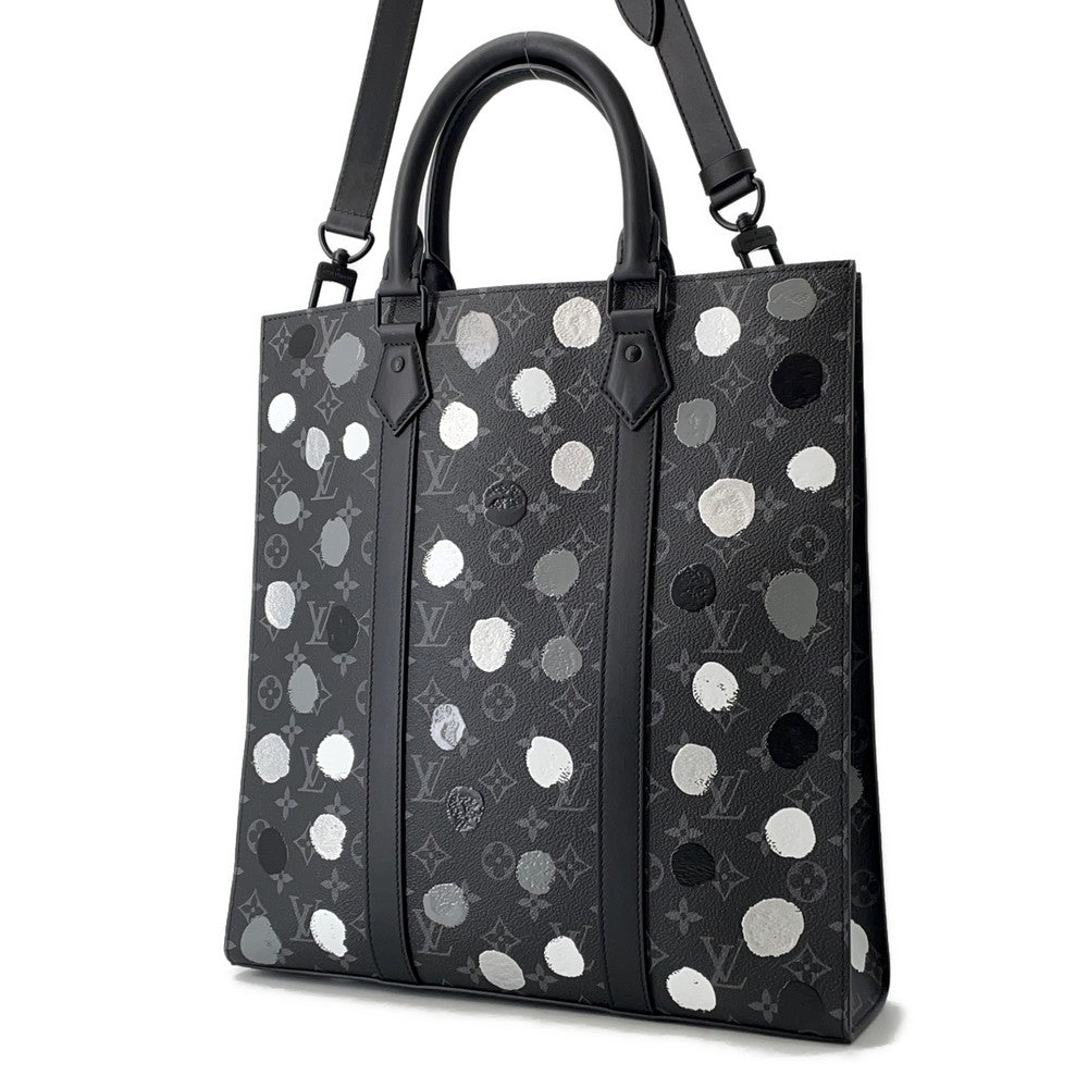 LOUIS VUITTON LV Ã YK Sac Plat NoirM46404 Monogram Eclipse Painted Dot
