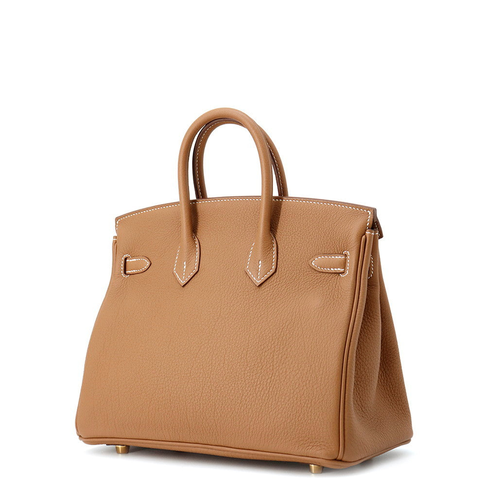 HERMES Birkin Gold Togo Leather Size 25
