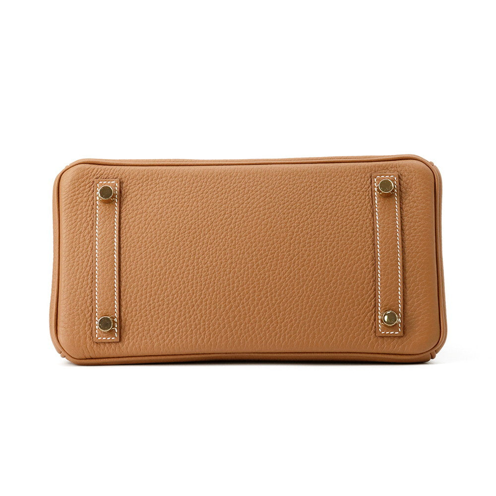 HERMES Birkin Gold Togo Leather Size 25