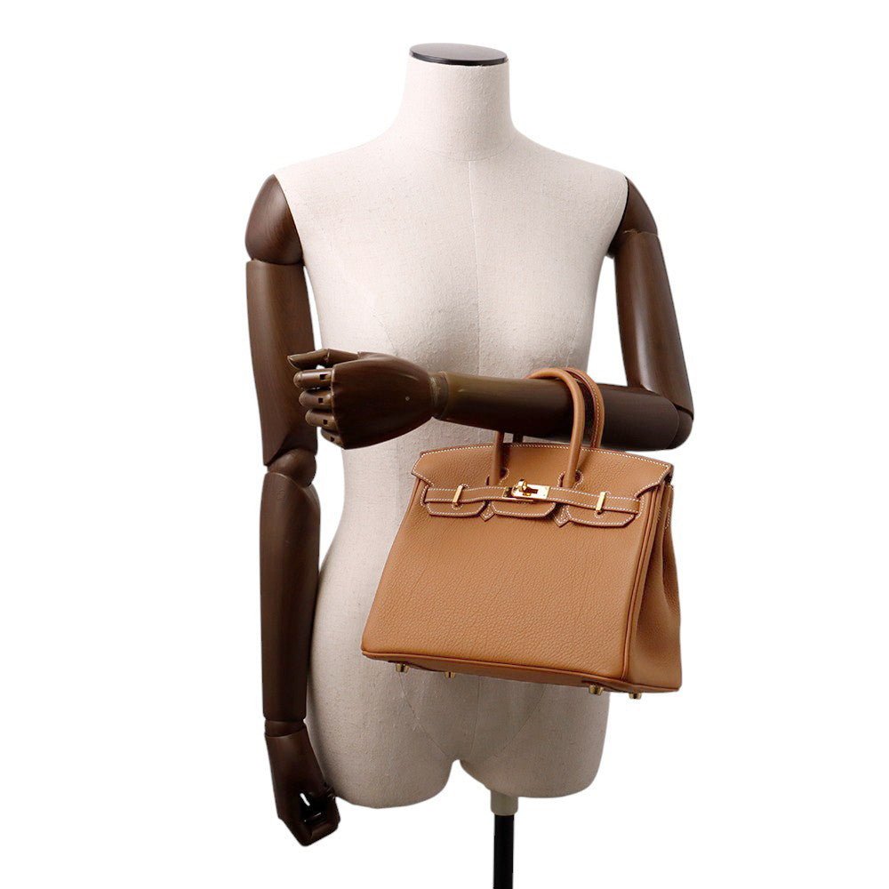 HERMES Birkin Gold Togo Leather Size 25