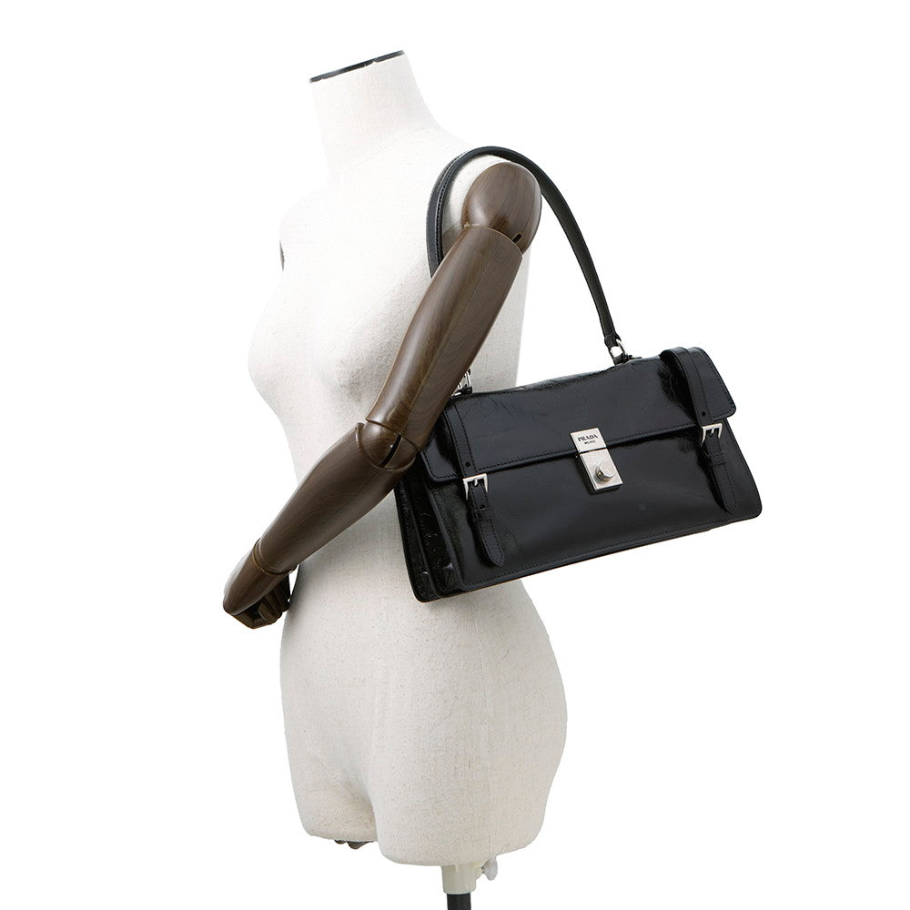 PRADA 2025ss 2way Shoulder Bag Black1BN026 Leather Size Medium