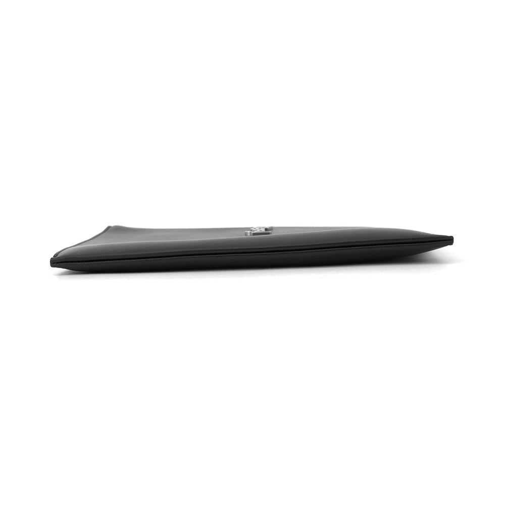 SAINT LAURENT PARIS Monogram Zip Tablet Holder Black453249 Leather