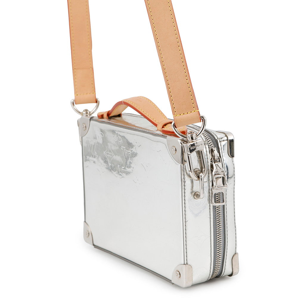 LOUIS VUITTON Handle ã» Soft Trunk Silver/GrayM45885 Monogramã»Mirror