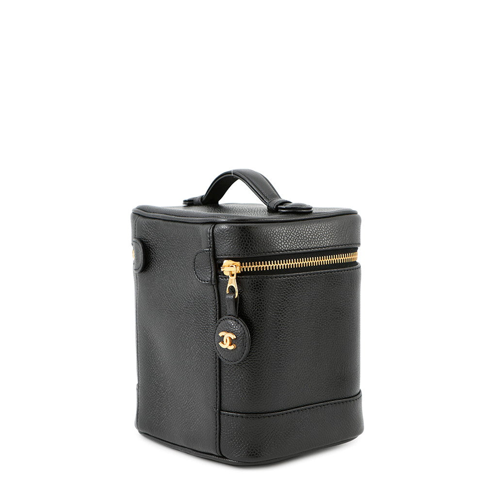 CHANEL Vanity bag BlackA01998 Caviar Leather
