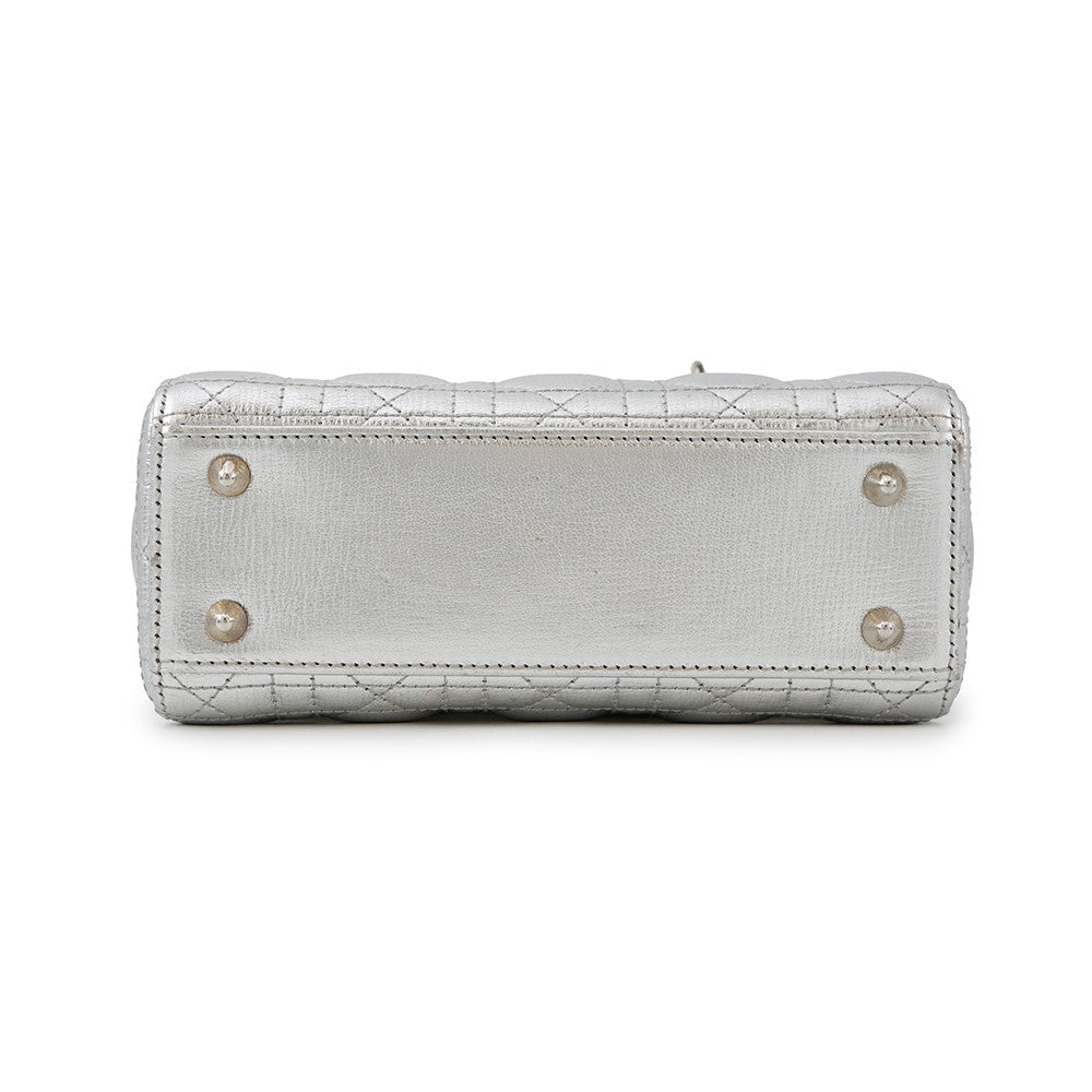Dior Lady's Dior MY ABCDIOR Cannage 2-way Bag SilverM0538ONGE Leather