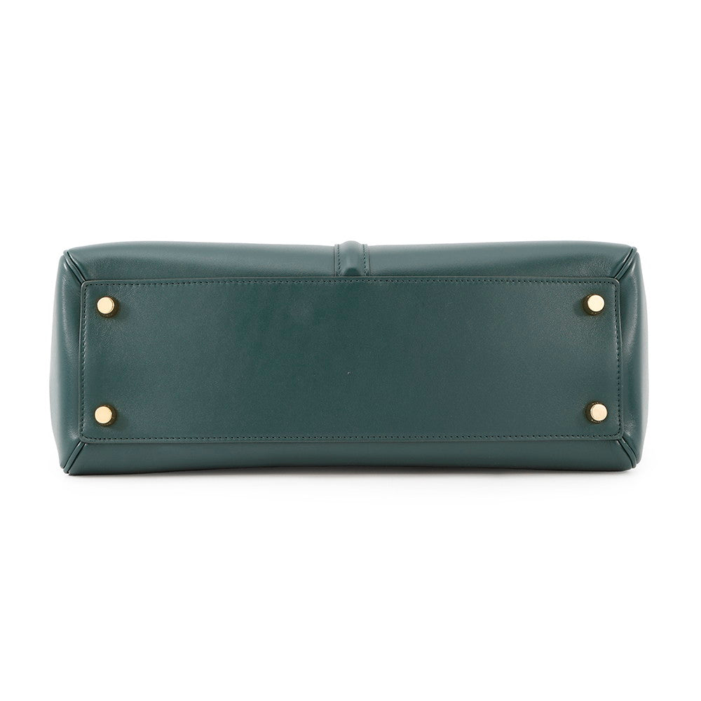 CELINE Classic 16 Seize 2-Way Handbag Green187373 Leather