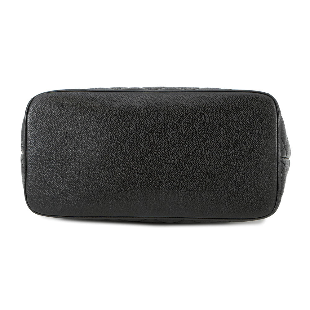 CHANEL Medallion Tote BlackA01804 Caviar Leather