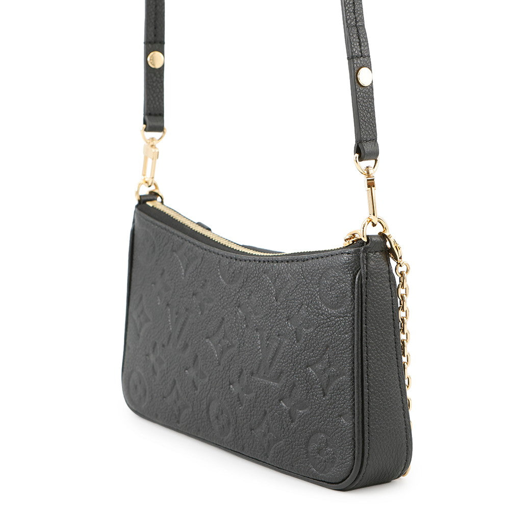 LOUIS VUITTON Easy Pouch NoirM80349 Monogram Empreinte Leather