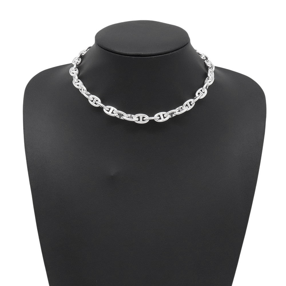 HERMES Chaine d'Ancre Necklace 43 frames Size PM SV925