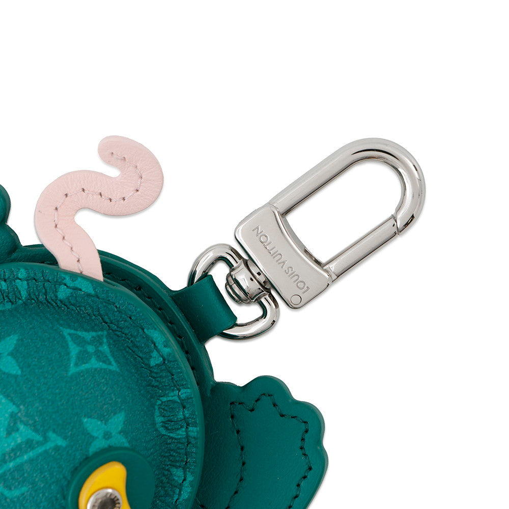 LOUIS VUITTON Frog Bag Charm Borneo GreenM02238 Monogram