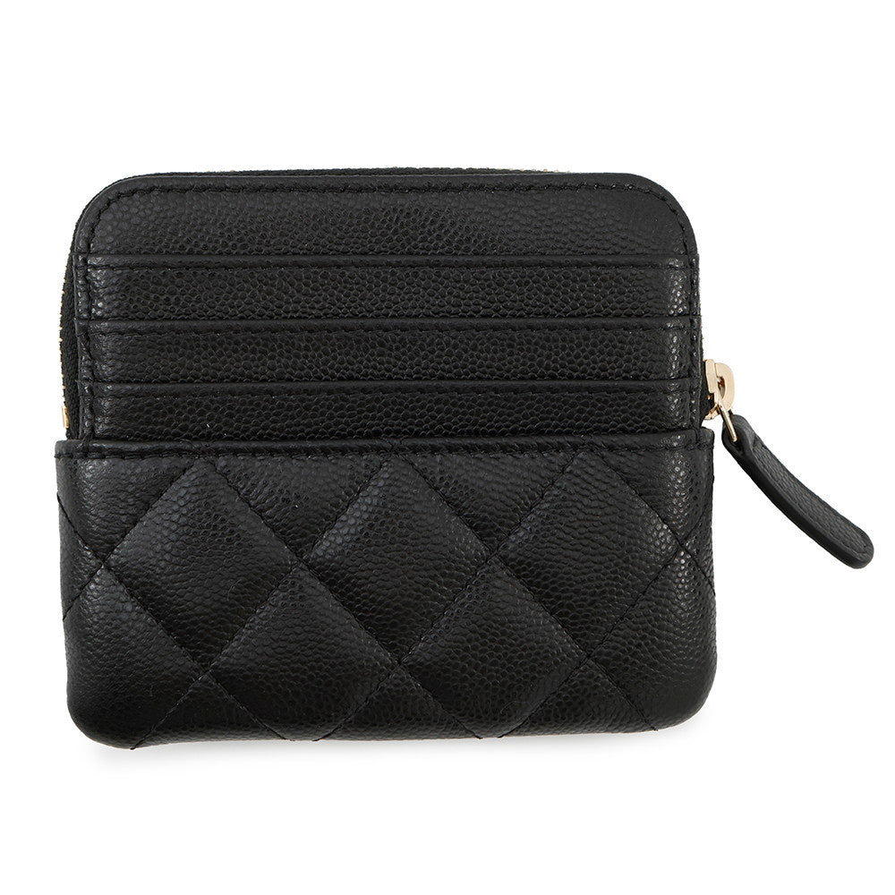 CHANEL Matelasse Coin purse BlackAP2061 Caviar Leather