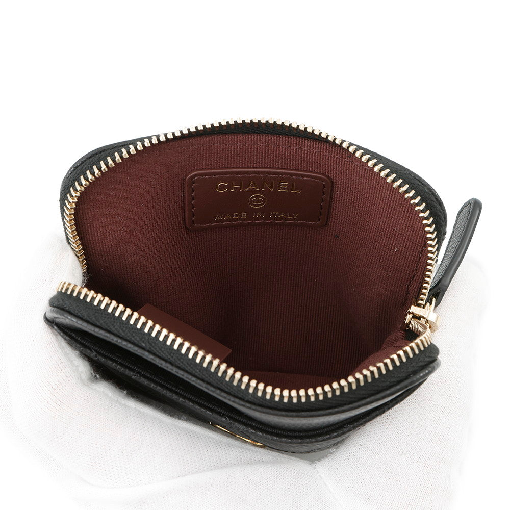 CHANEL Matelasse Coin purse BlackAP2061 Caviar Leather