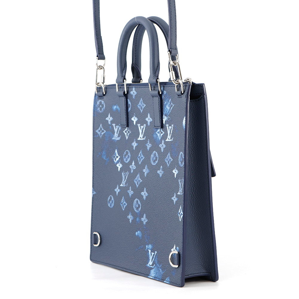 LOUIS VUITTON Sac Plat Messenger NavyM57843 Monogram Watercolor