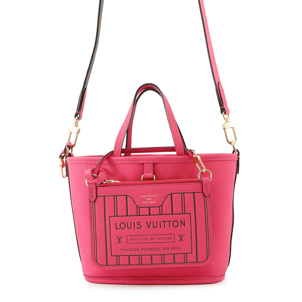 LOUIS VUITTON Neverfullã»Inside Out Rose Buffalo Pondichery LeatherM12106 Monogram Size BB