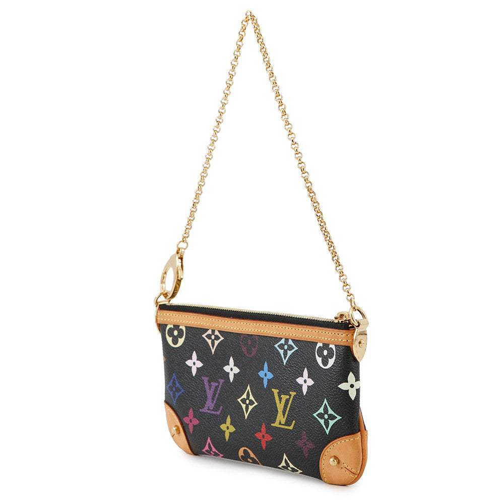 LOUIS VUITTON Pochetteã»Milla NoirM60097 Monogramã»Multicolor Size MM