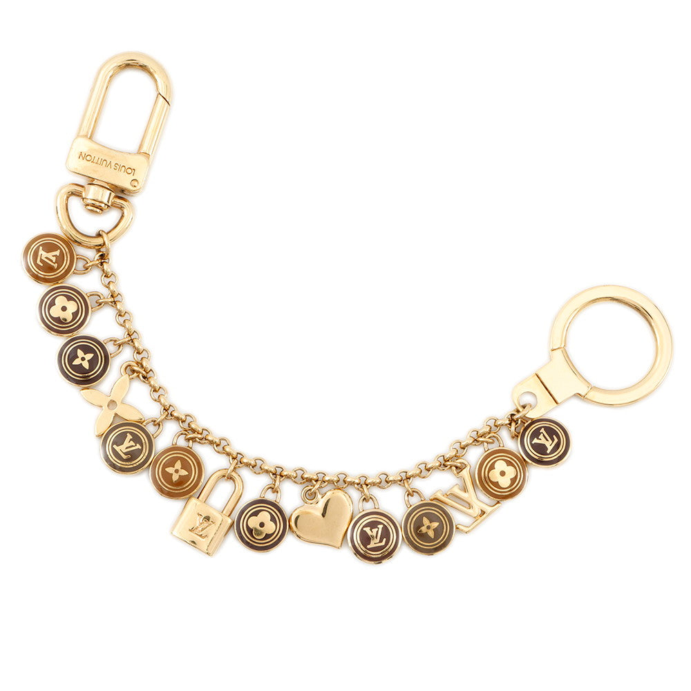 LOUIS VUITTON Porte Cles Chenne Pastille GoldM65386 Metal