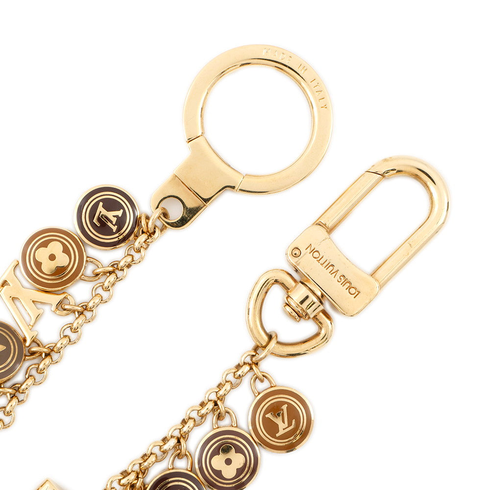 LOUIS VUITTON Porte Cles Chenne Pastille GoldM65386 Metal