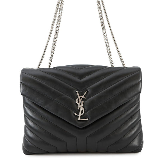 SAINT LAURENT PARIS Loulou ChainShoulder Bag Black574946 Leather Size Medium