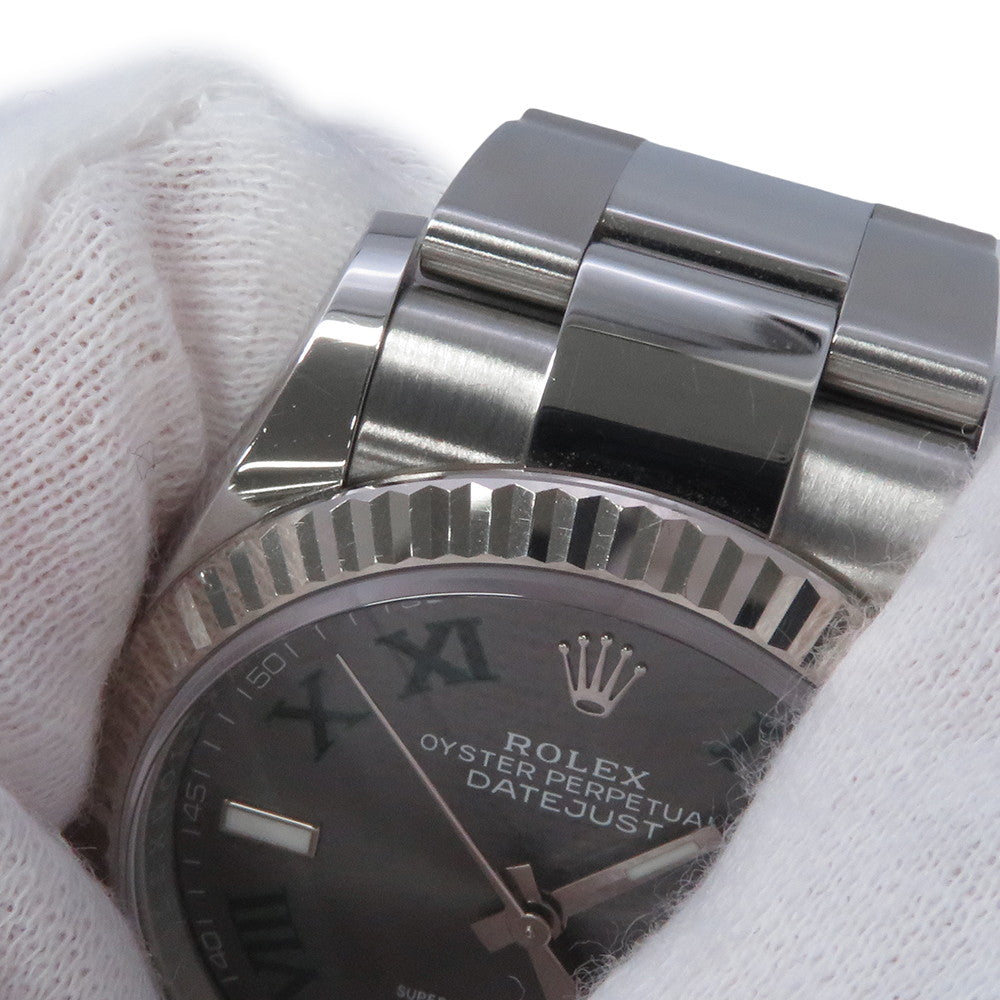 ROLEX Datejust W36mm Stainless Steel K18WG Slate Dial126234
