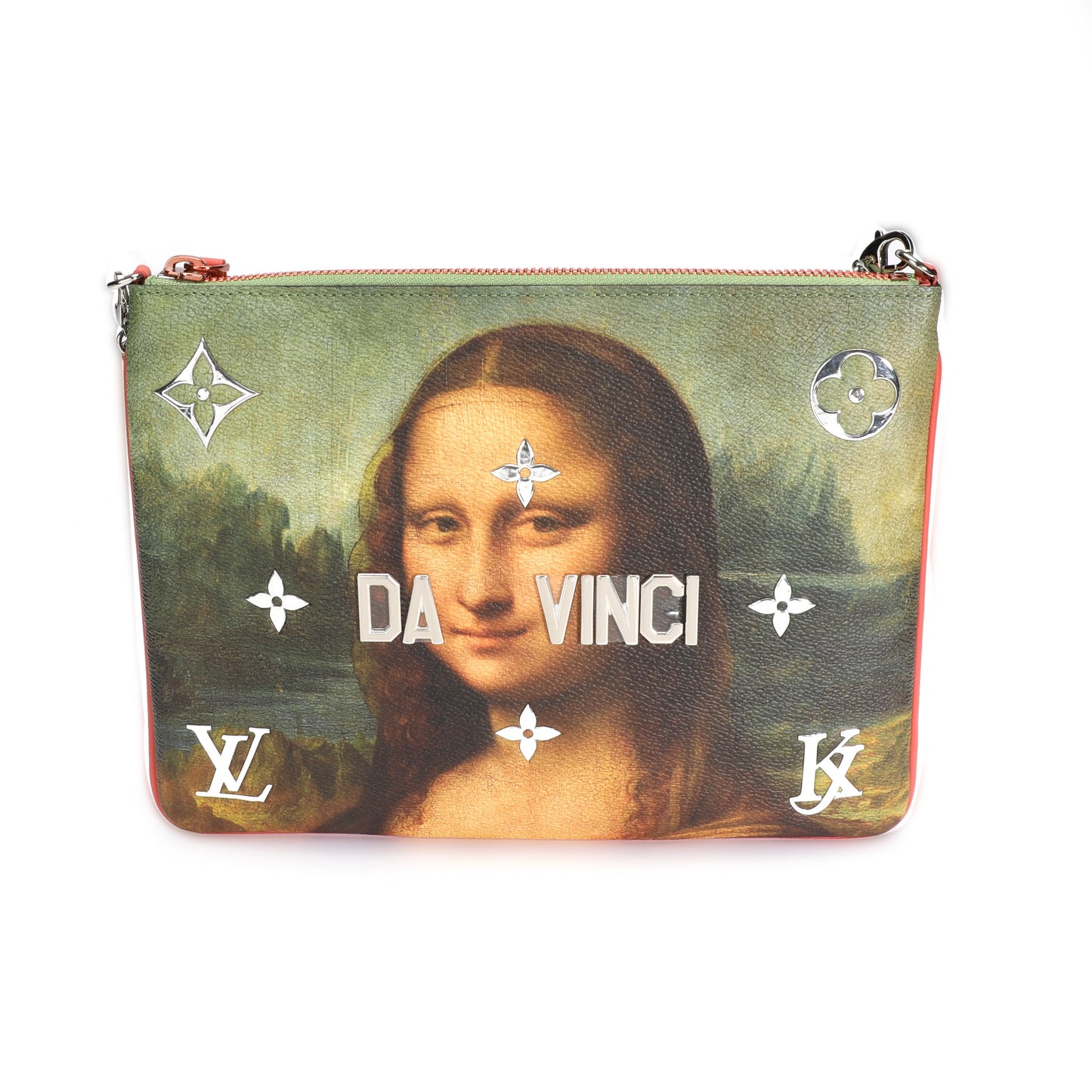 Louis Vuitton Louis Vuitton x Jeff Koons Masters Collection Mona Lisa Pochette Clutch