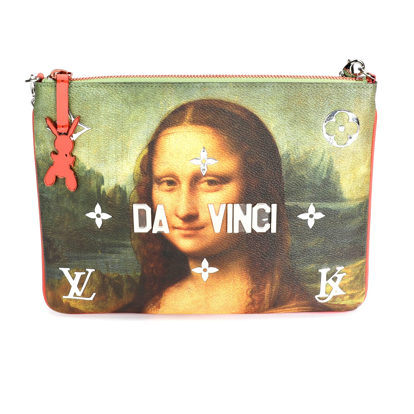 Louis Vuitton Louis Vuitton x Jeff Koons Masters Collection Mona Lisa Pochette Clutch