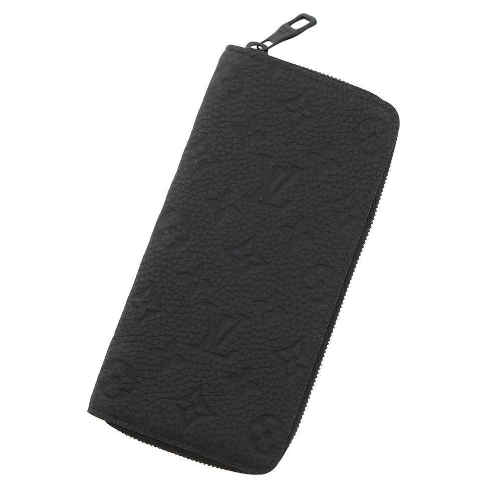 LOUIS VUITTON Zippy wallet Vertical NoirM69047 Taurillon Leather/Monogramã»Pattern