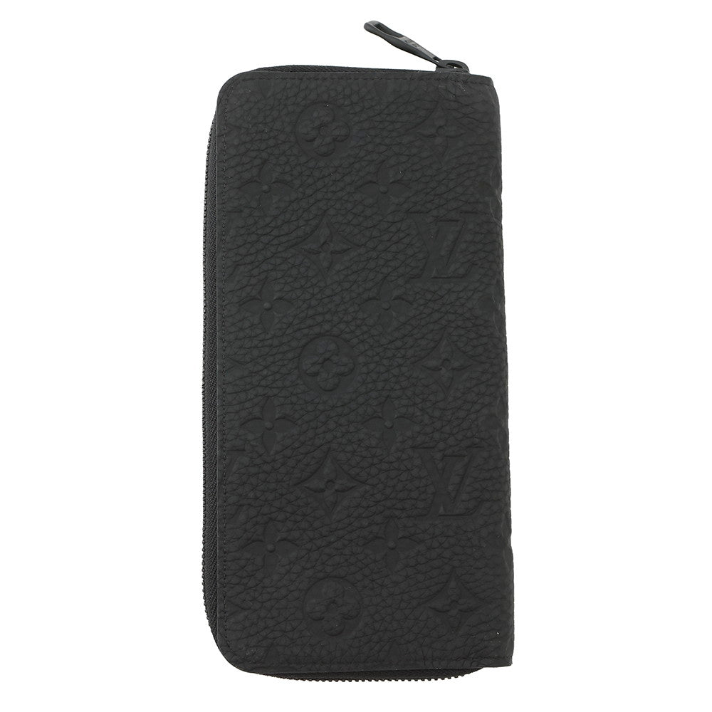 LOUIS VUITTON Zippy wallet Vertical NoirM69047 Taurillon Leather/Monogramã»Pattern
