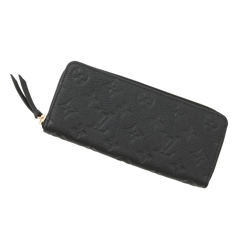LOUIS VUITTON Portefeuille Clemence NoirM60171 Monogram Empreinte Leather
