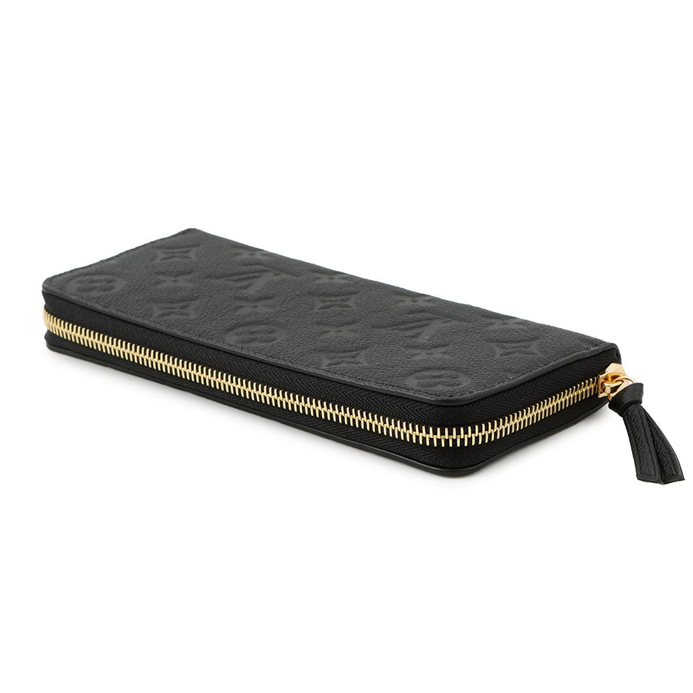 LOUIS VUITTON Portefeuille Clemence NoirM60171 Monogram Empreinte Leather