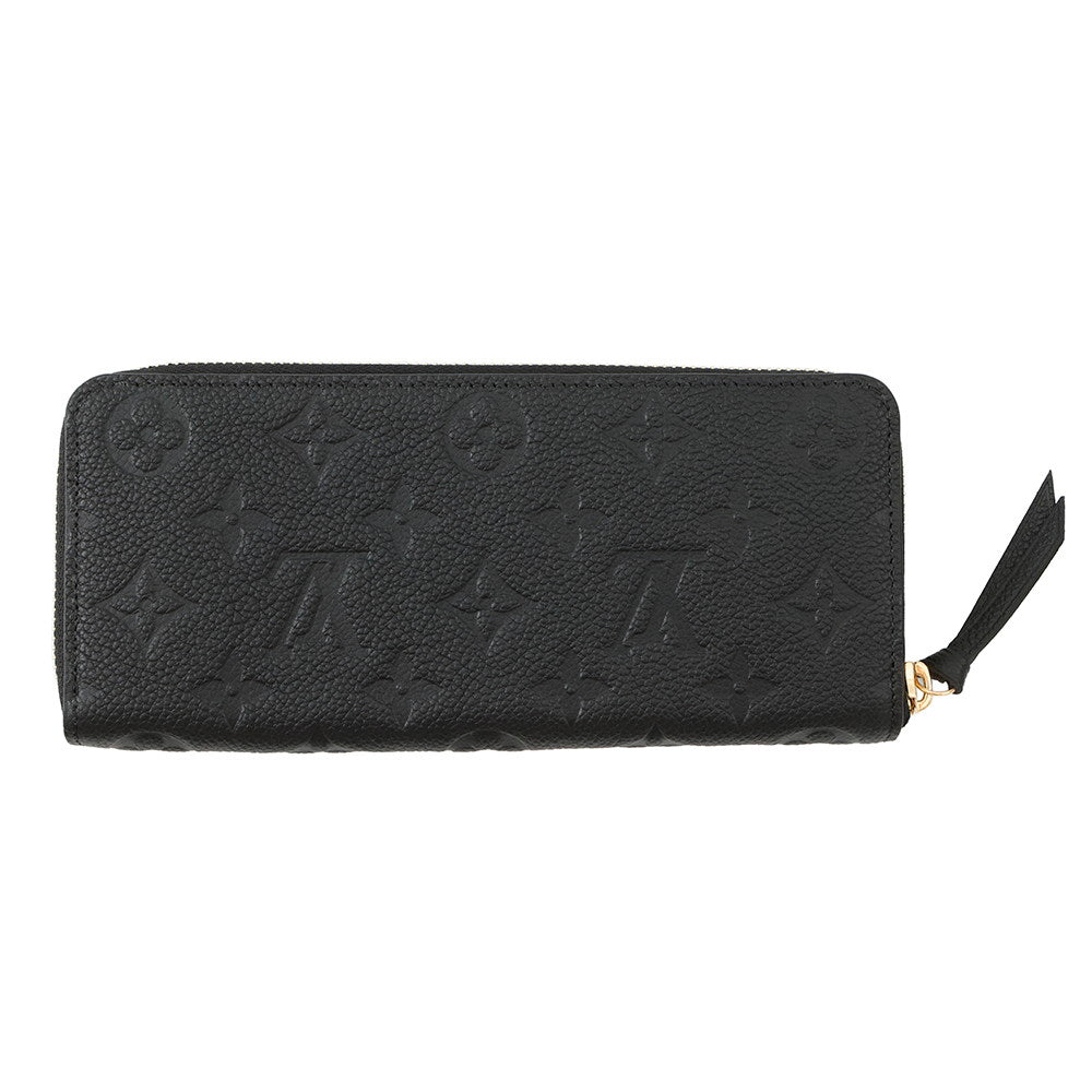 LOUIS VUITTON Portefeuille Clemence NoirM60171 Monogram Empreinte Leather