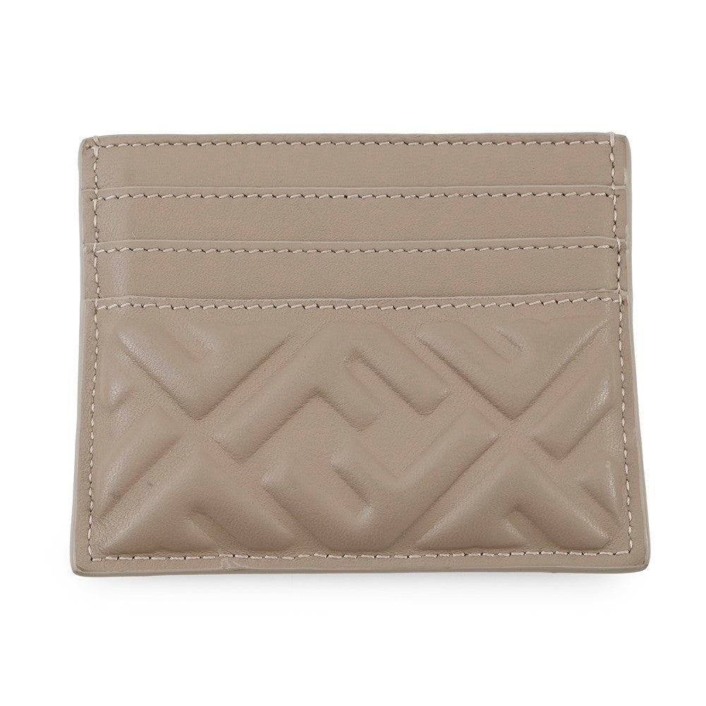FENDI Baguette Card Case Gray8M0445 Nappa Leather