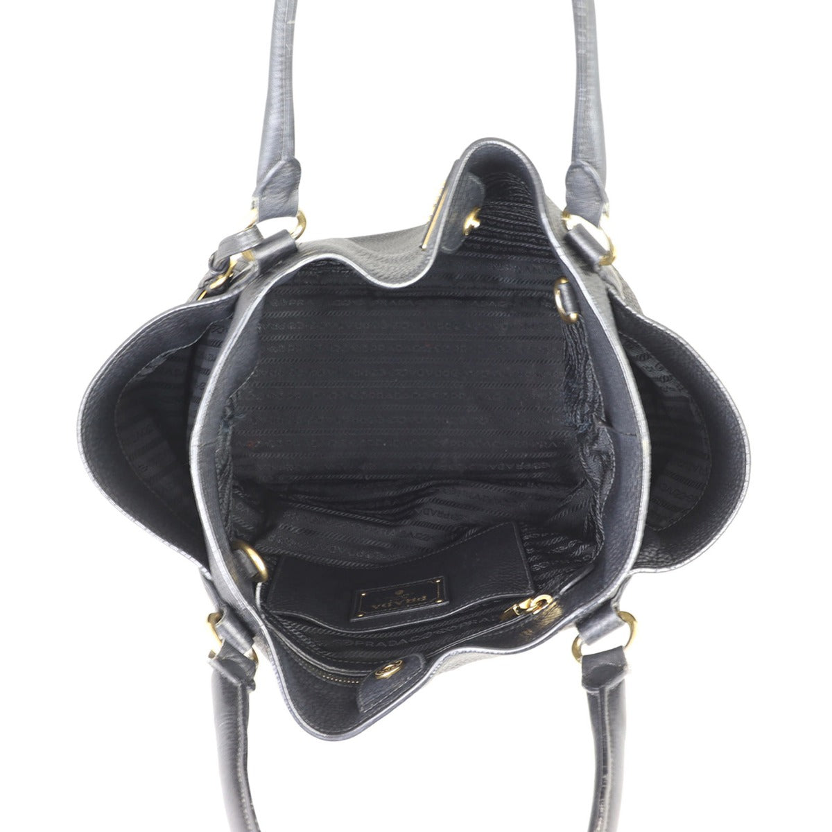 Prada Vitello Daino Side Pocket Tote