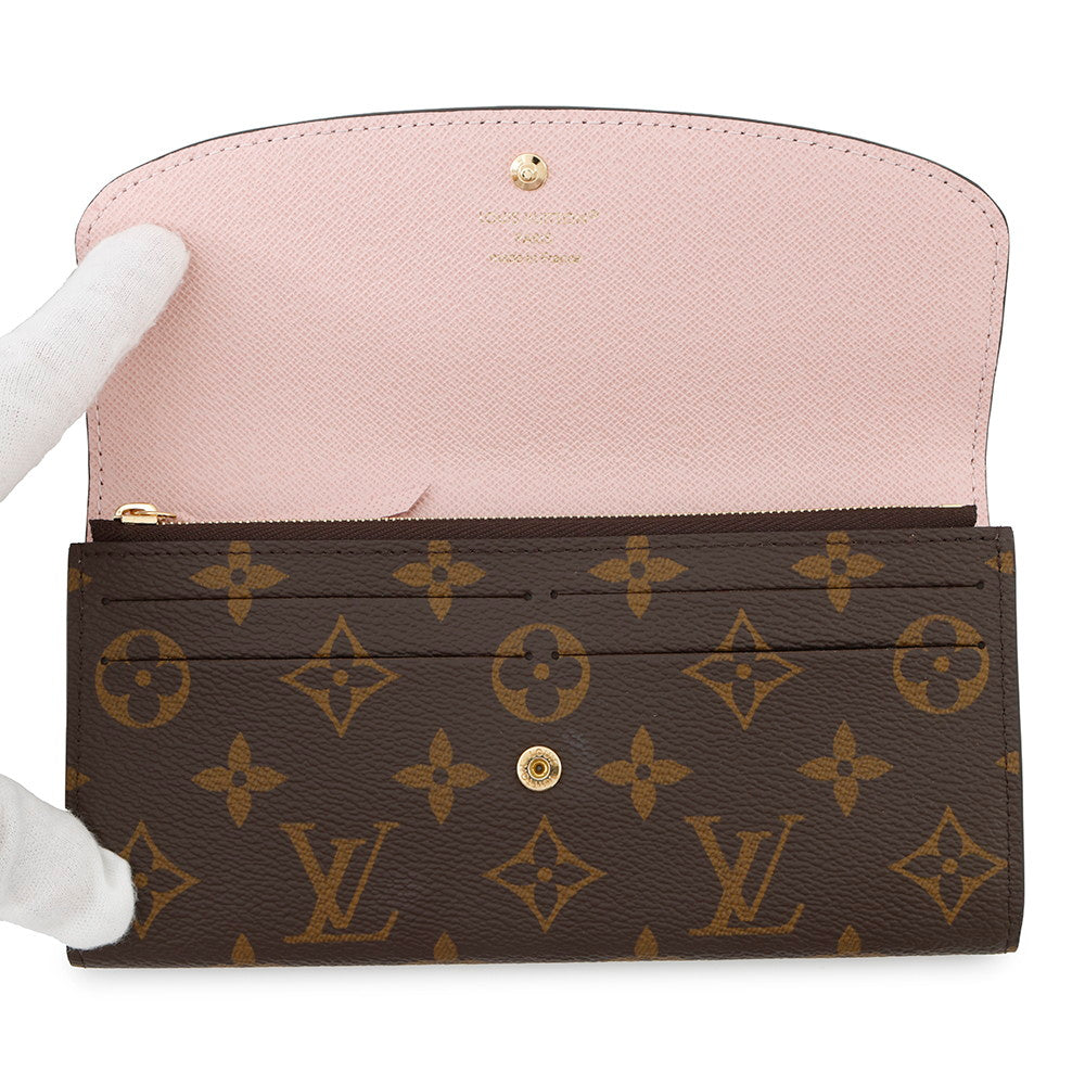 LOUIS VUITTON Portefeuille Emilie Rose BallerineM61289 Monogram