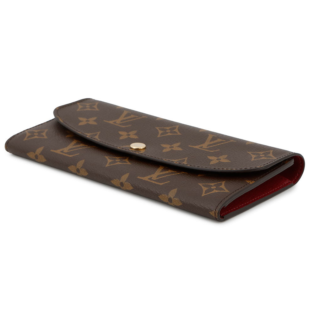 LOUIS VUITTON Portefeuille Emilie FuchsiaM60697 Monogram
